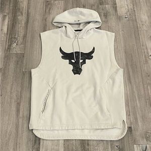 Men’s Under Armour The Rock Sleeveless Pullover Hoodie size Large